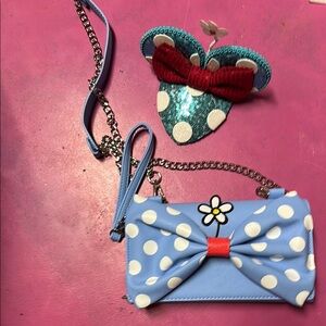 Disney Minnie Loungefly & Vintage Fascinator Bow